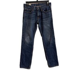 Abercrombie Kids Blue The A&f Denim Slim Straight-Leg Jeans Size 14